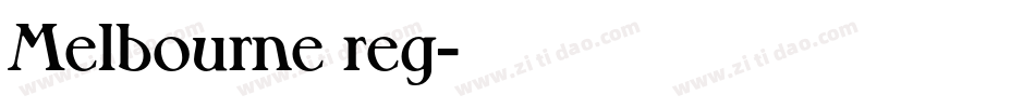 Melbourne reg字体转换